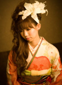 レトロな成人記念写真