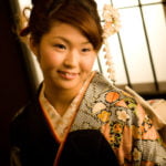 和室でレトロ撮影