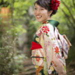 お外で二十歳記念撮影