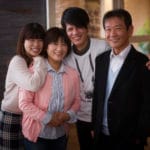 成人式カジュアル家族写真